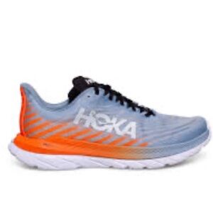 Hoka One One Mach 5 Men’s Mountain Spring Puffin's Bill Blue Orange Size 7D